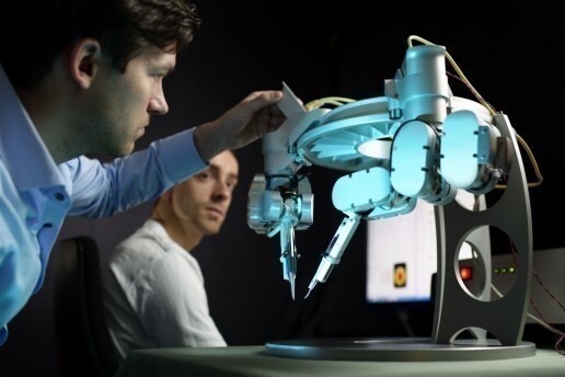 A supermicro surgeon with robot hands